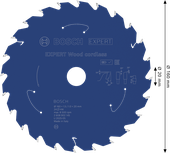 Bosch EXPERT Wood akuga ringsae tera 160 mm T24.